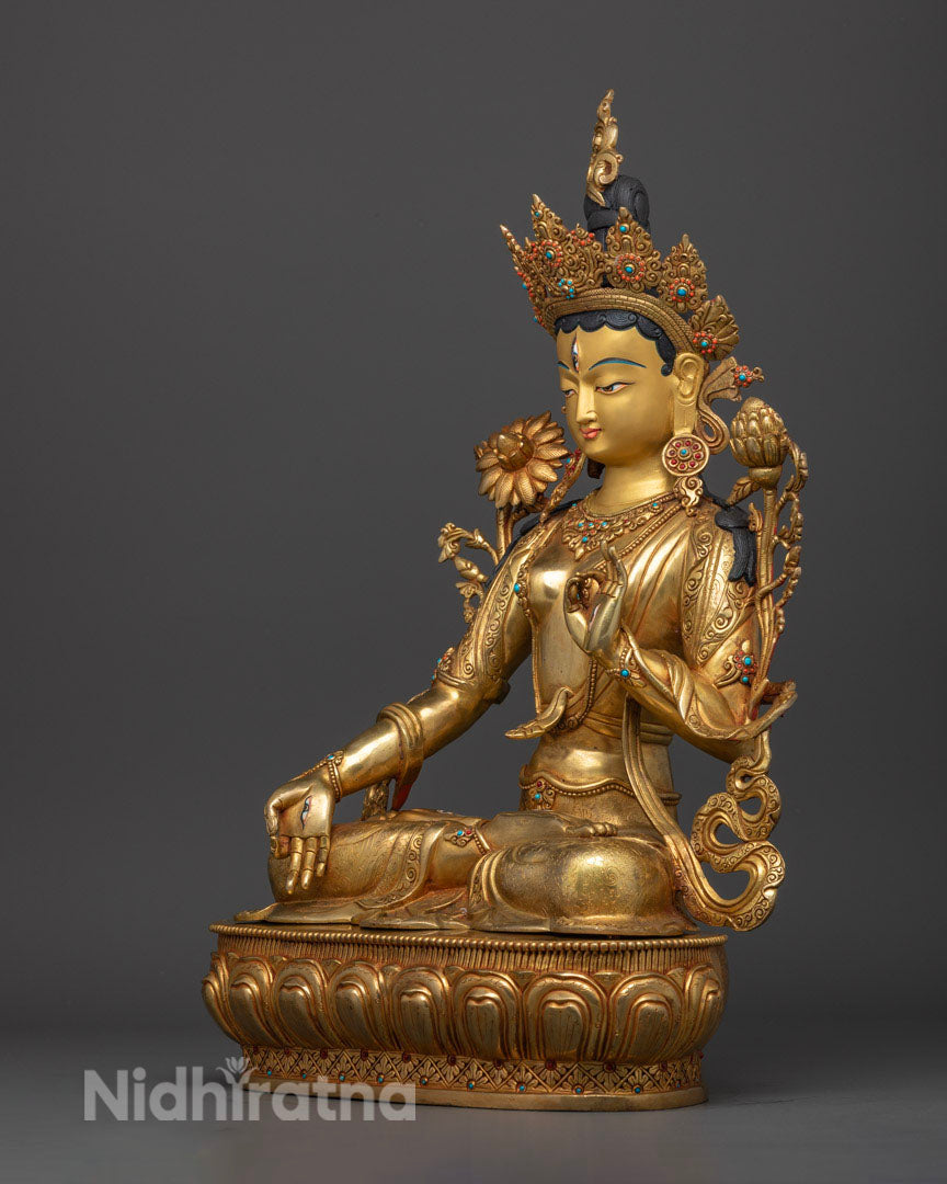 White Tara Goddess Statue for Sale