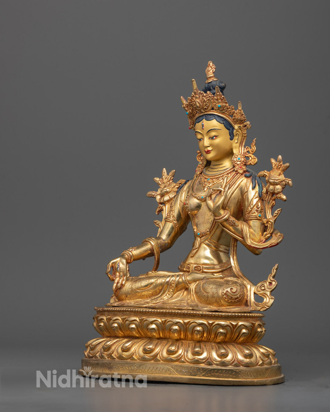 Buddhist White Tara Sculpture | The Deity Of Longevity
