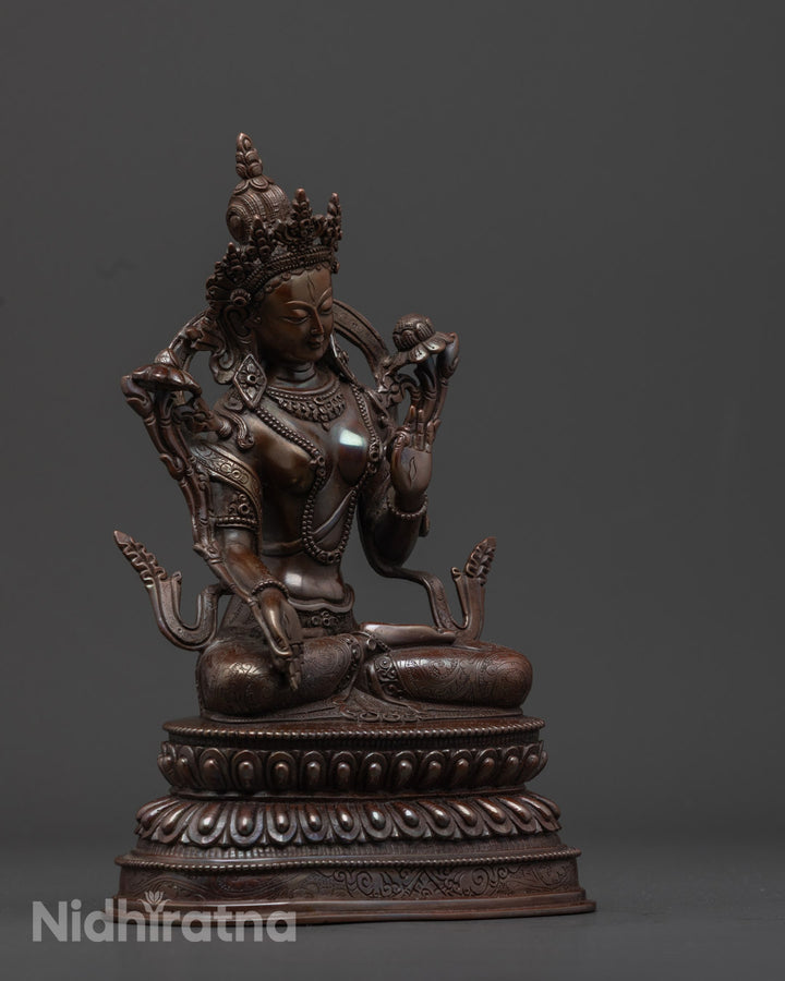 White Tara Goddess Statue | Embodiment of Healing