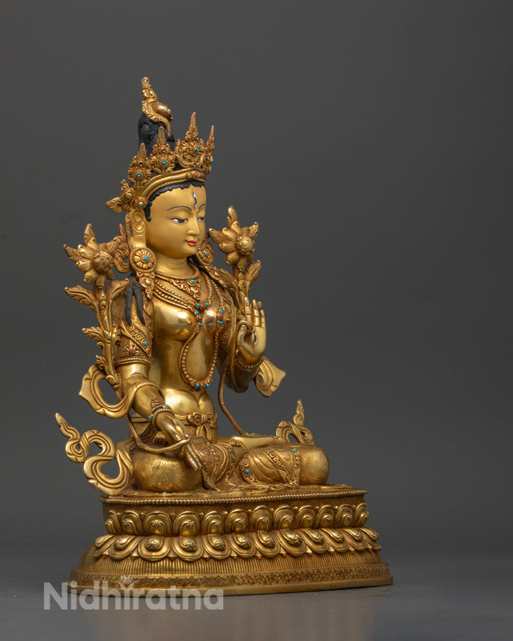 White Tara Statue: Unique Buddhist Art