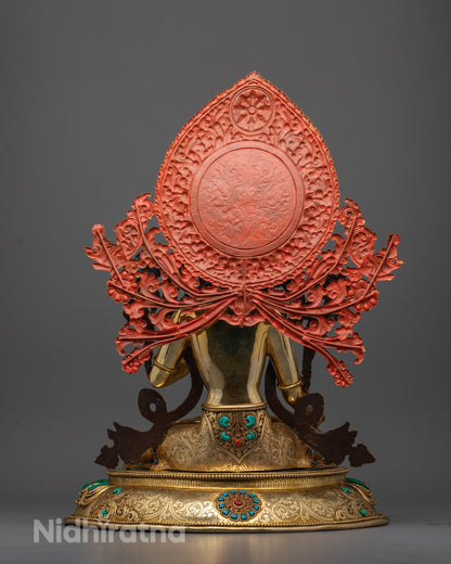 Beautifully Crafted Premium White Tara Statue