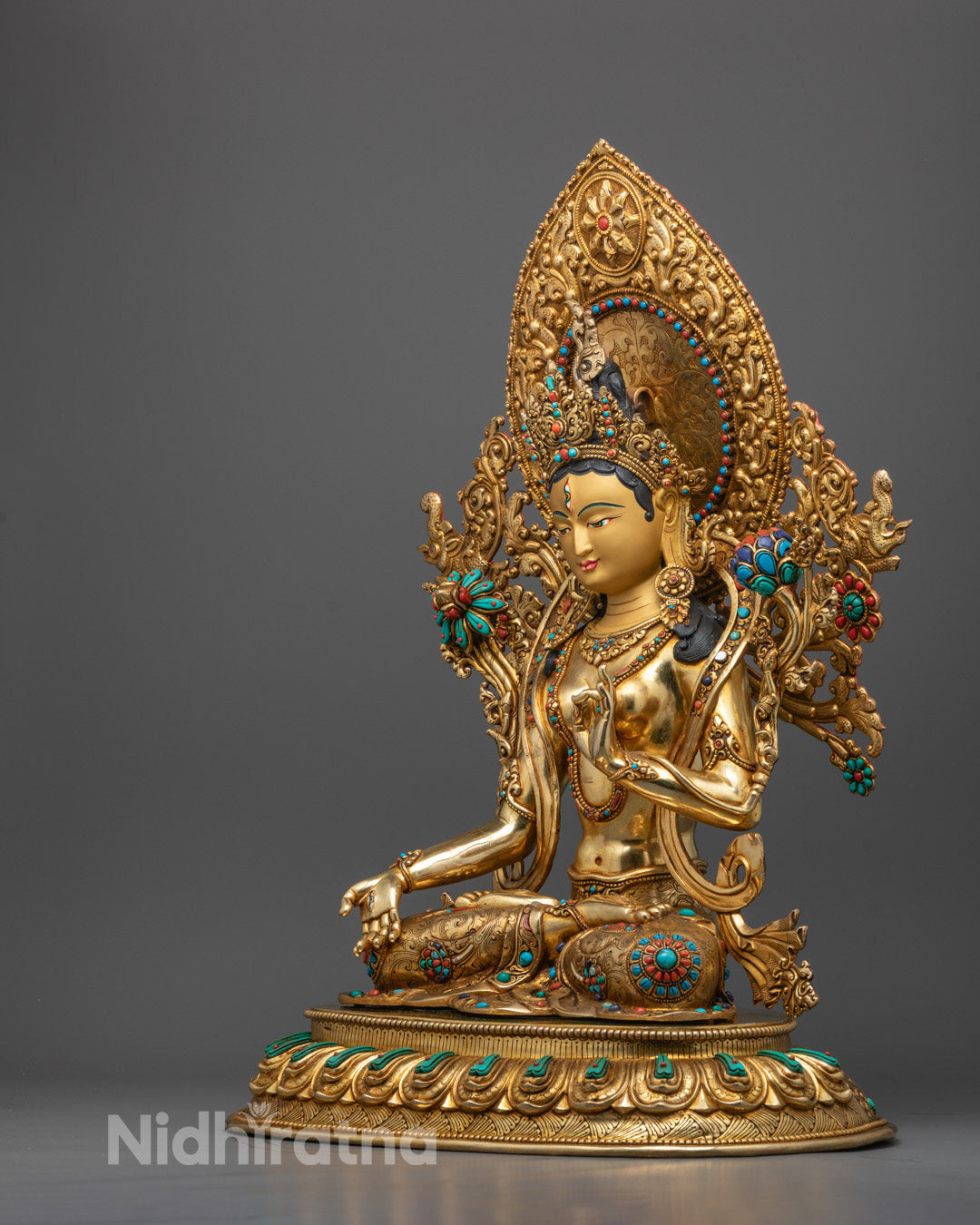 Beautifully Crafted Premium White Tara Statue