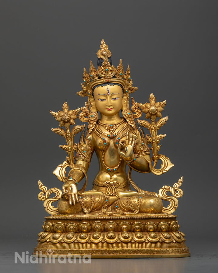 White Tara Statue: Unique Buddhist Art