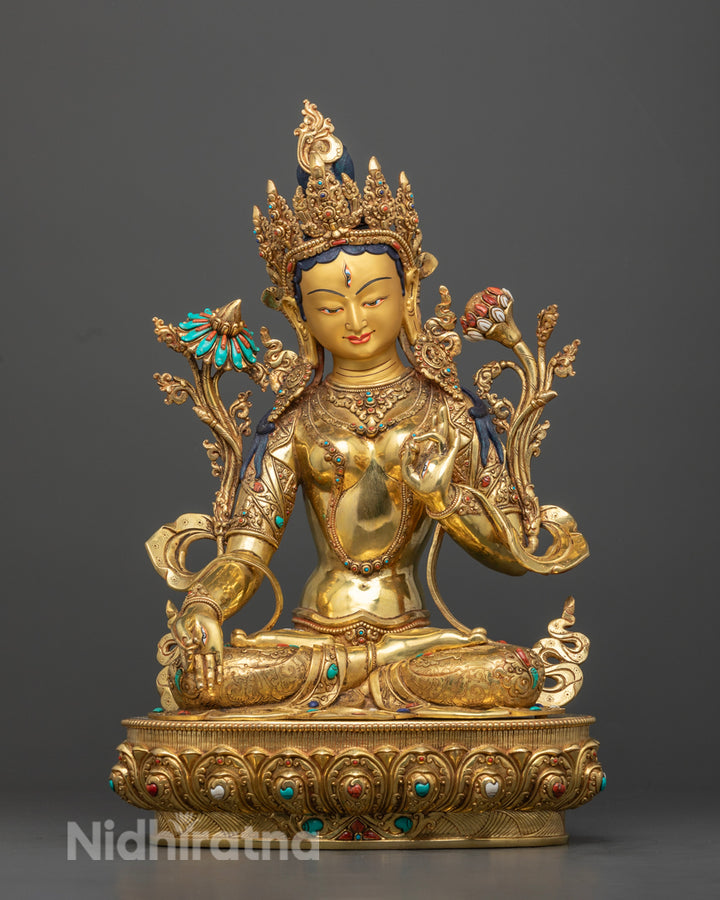 White Tara Statue | Hand-Carved Himalayan Buddhist