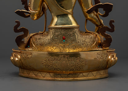 Discover Tranquility: White Tara Statue Artwork Collection