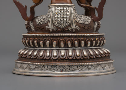 Authentic White Tara Statue | Handcrafted Spiritual Art from Patan