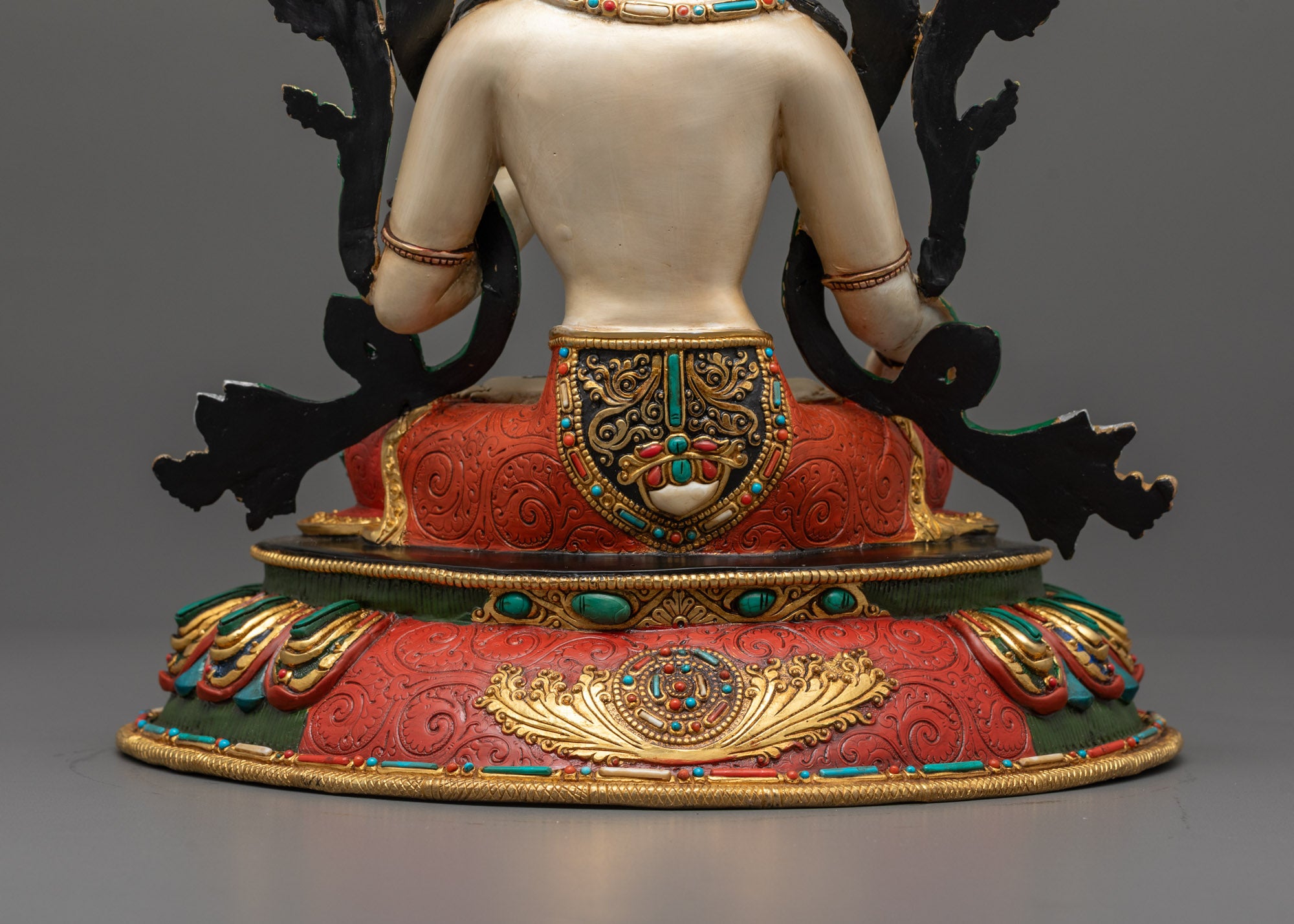 White Tara Statue from Nepal | Handmade Vajrayana Goddess