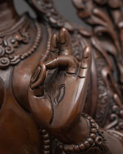 Seven-Eyed White Tara Statue | Protector of Health