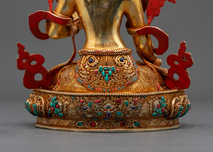 Buddhist White Tara Statue | Traditional Art of Nepal