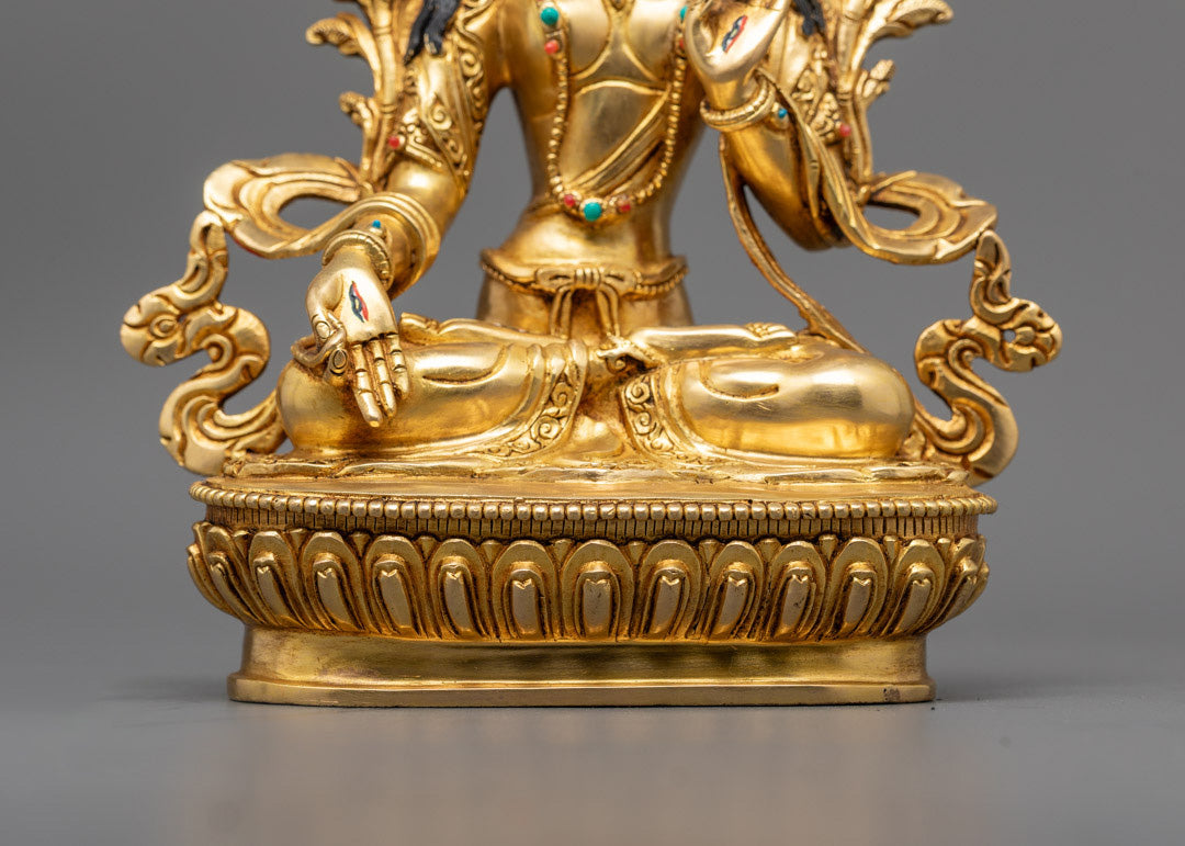 White Tara Statue | Handcrafted Buddhist Deity from Nepal