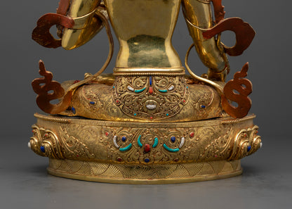 White Tara Statue | Hand-Carved Himalayan Buddhist