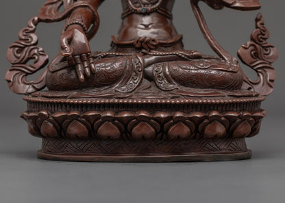 Hand-carved White Tara Statue | Tibetan Buddhist Artwork