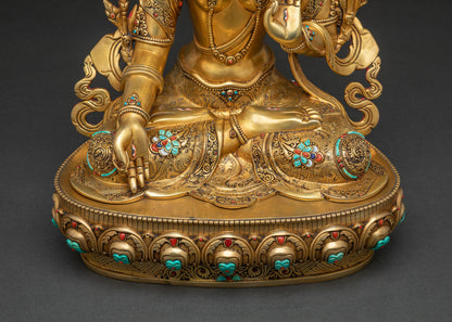 The White Tara Statue from Nepal | Buddhist Sculpture of Compassion