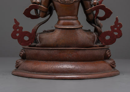 Nepalese White Tara Statue | Handcrafted Vajrayana Bodhisattva