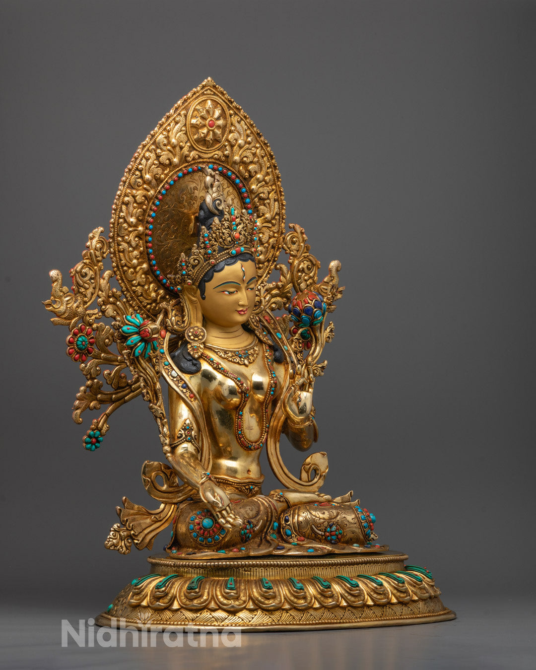 Beautifully Crafted Premium White Tara Statue