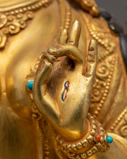 Authentic Nepali White Tara Statue | Sacred Feminine Deity