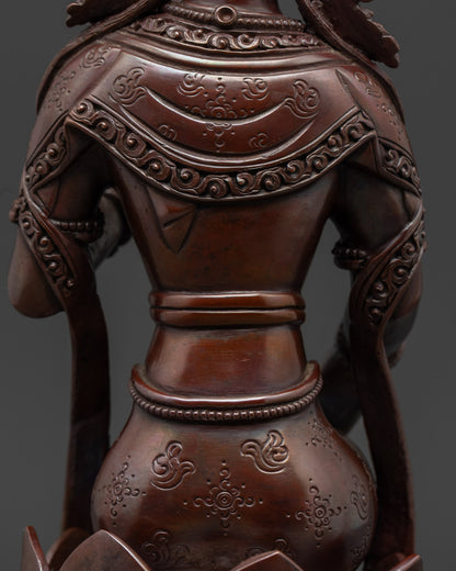 Female Buddha White Tara Statue for Shrine and Altar