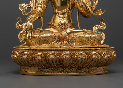 Discover Tranquility: White Tara Statue Artwork Collection