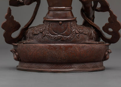 Hand-carved White Tara Statue | Tibetan Buddhist Artwork