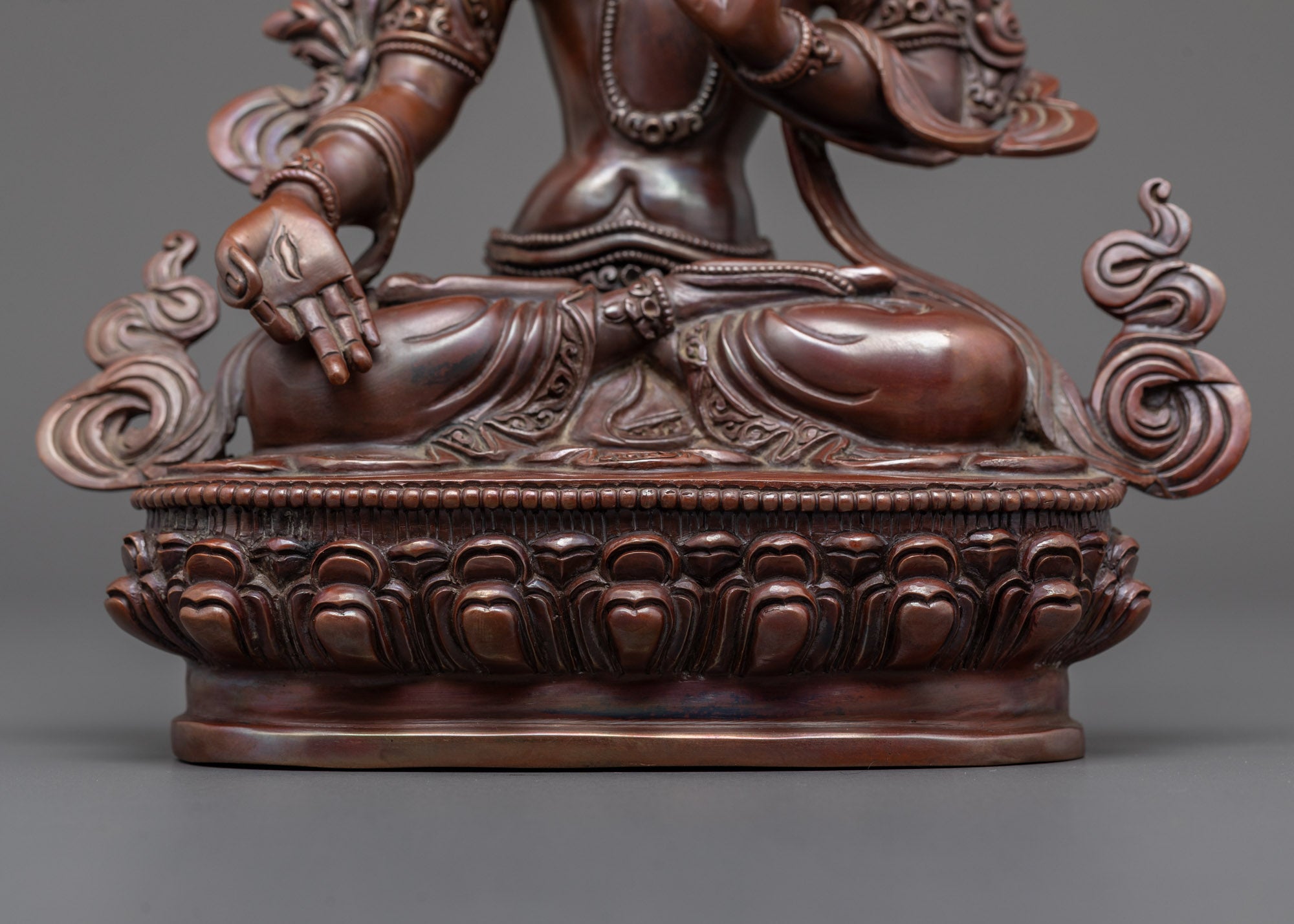 Traditional White Tara Sculpture | Oxidized Tibetan Statue