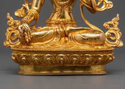 Healing White Tara Sculpture | Traditional Buddhist