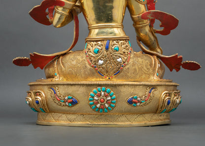 White Tara Buddhist Statue – Traditional Himalayan Spiritual Decor