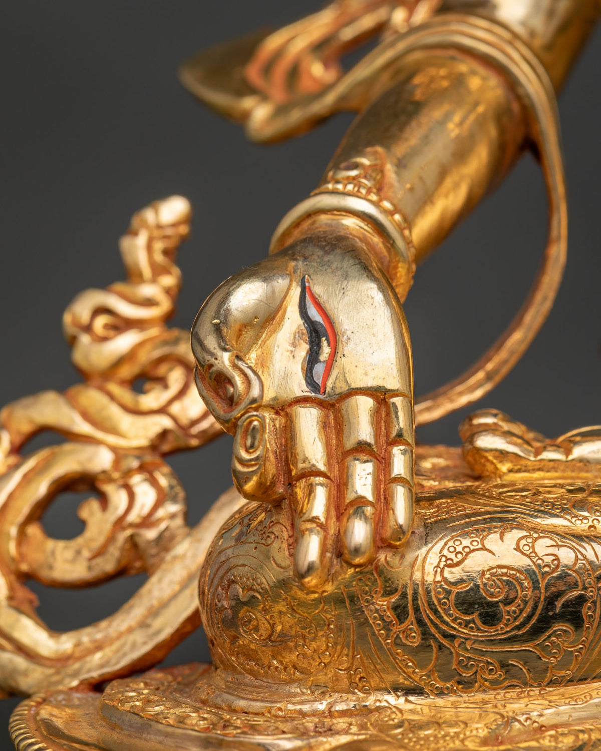 White Tara Statue | Gold Fire-Gilded Buddhist Artwork