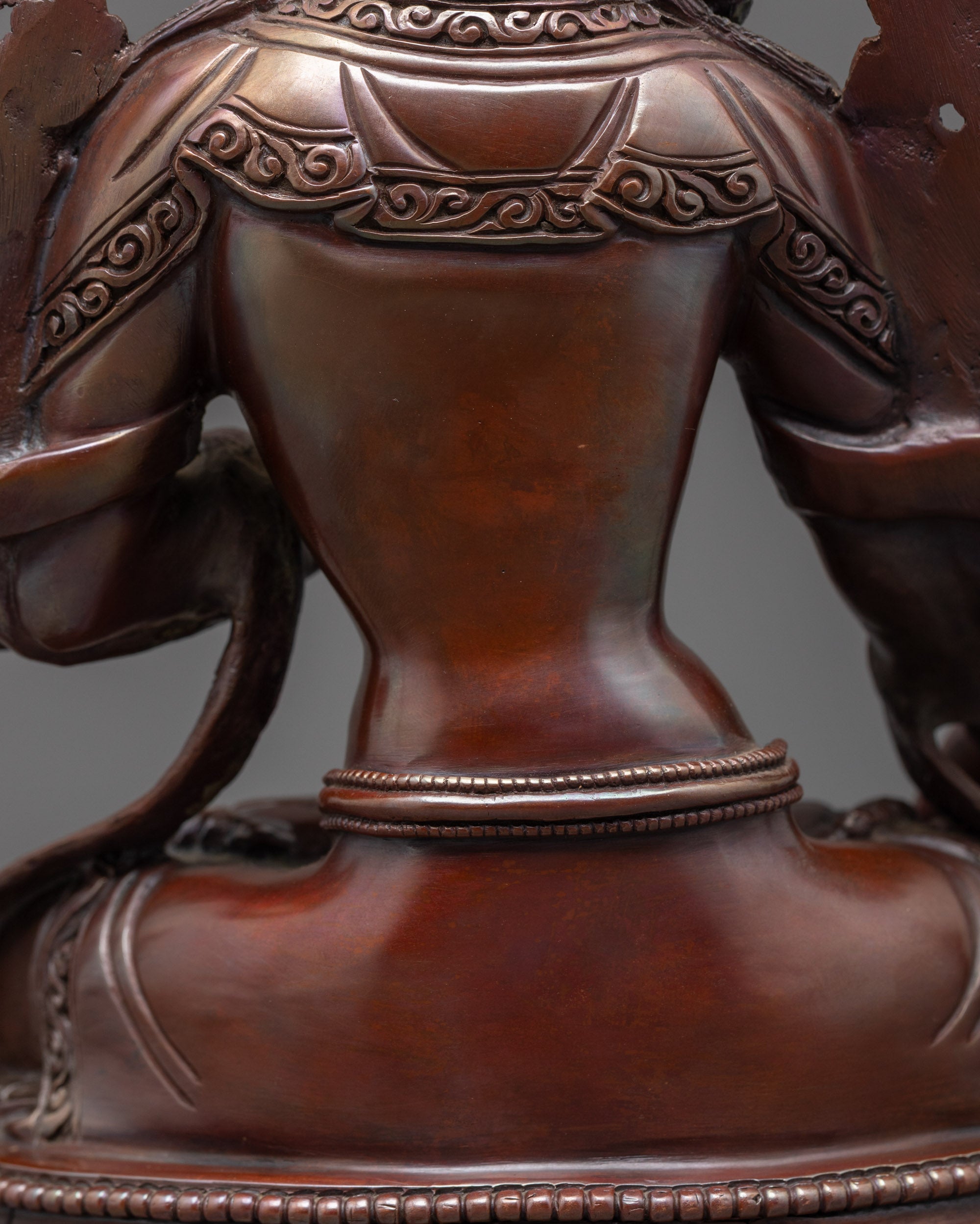 Traditional White Tara Sculpture | Oxidized Tibetan Statue