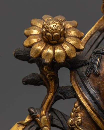 Oxidized White Tara Statue | Himalayan Buddhist Art