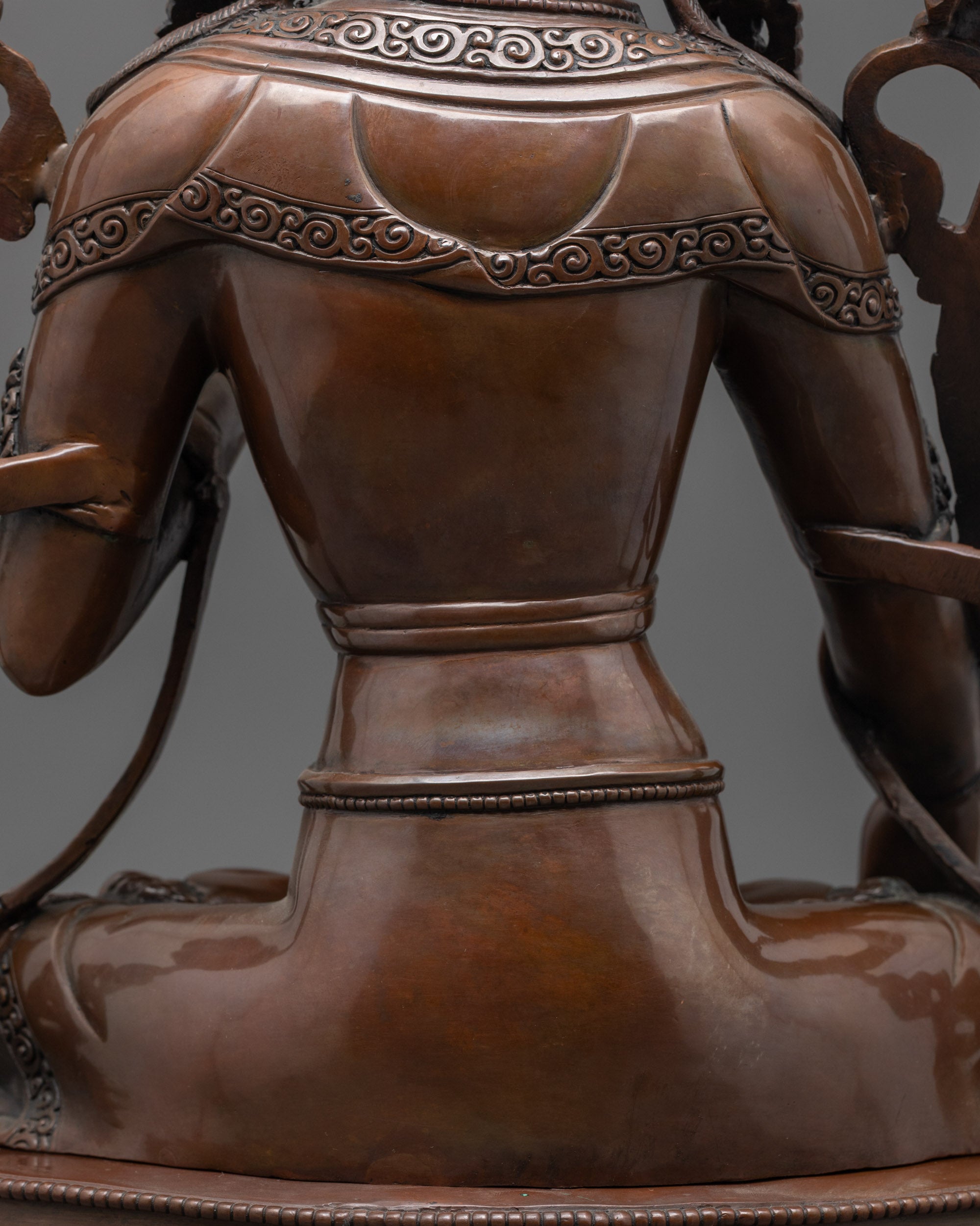 Oxidized White Tara Statue | Ancient Tibetan Spiritual Symbol