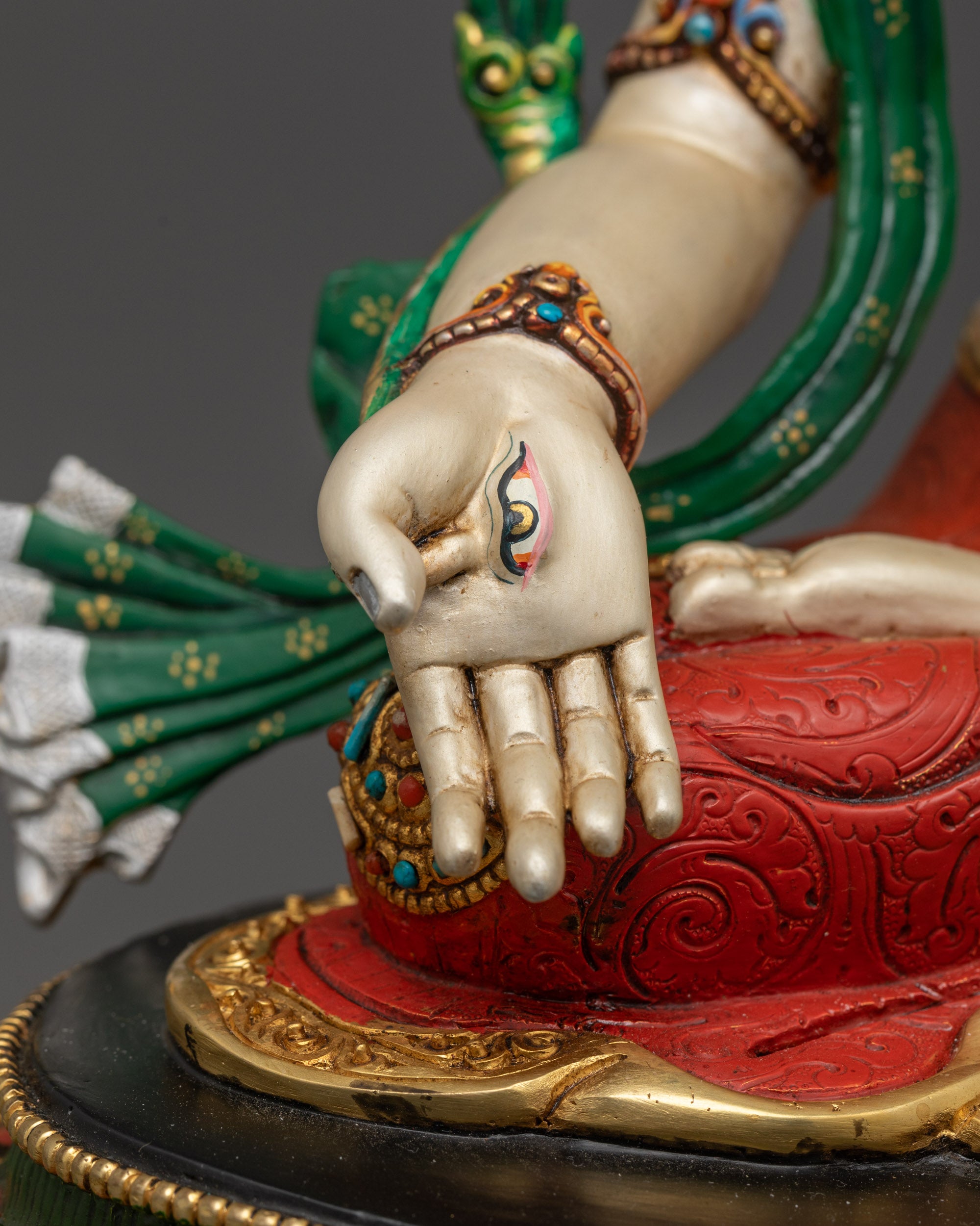 White Tara Statue from Nepal | Handmade Vajrayana Goddess