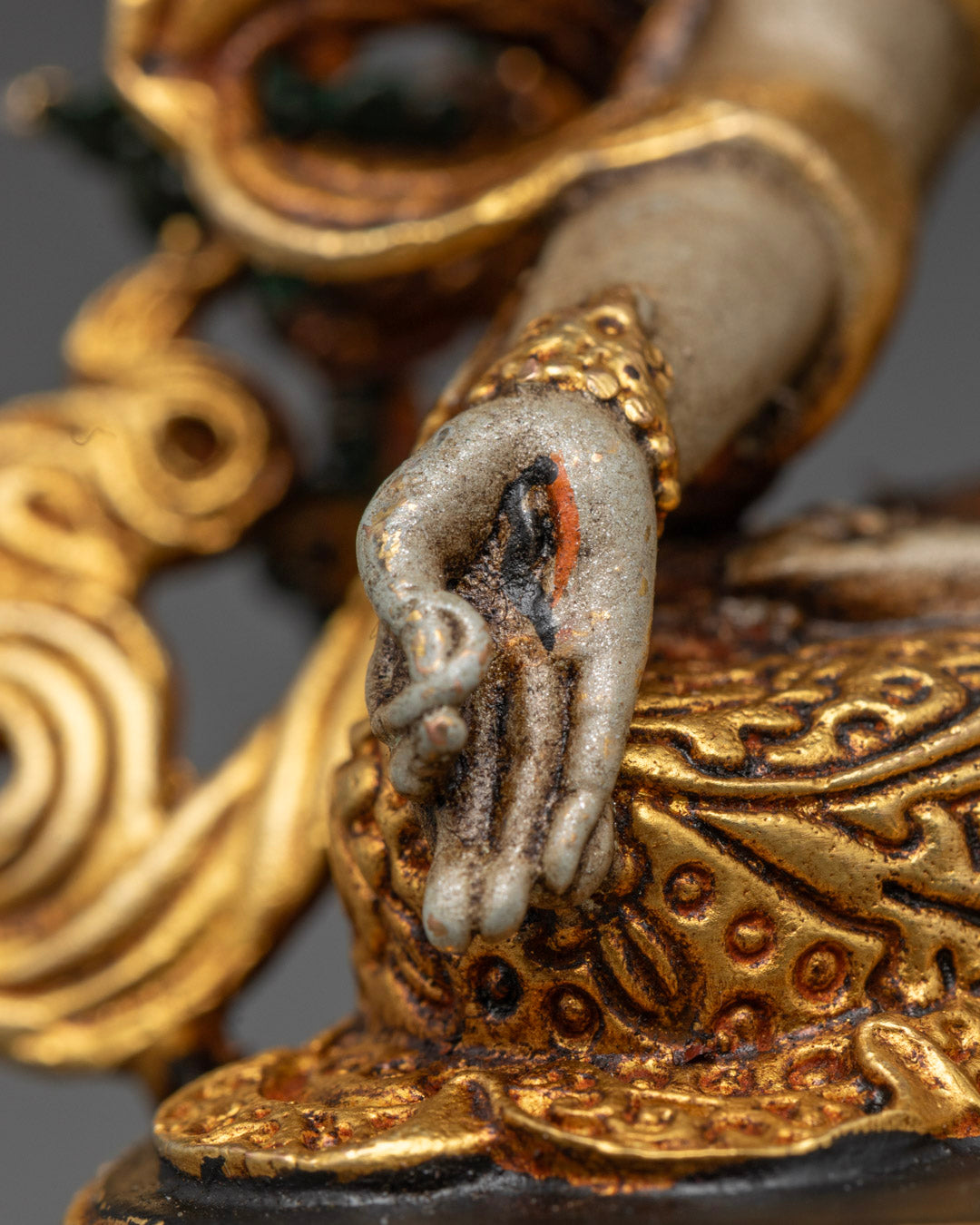 Tibetan White Tara Goddess Statue | Seven Eyes Deity