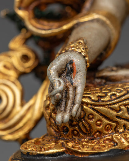 Tibetan White Tara Goddess Statue | Seven Eyes Deity