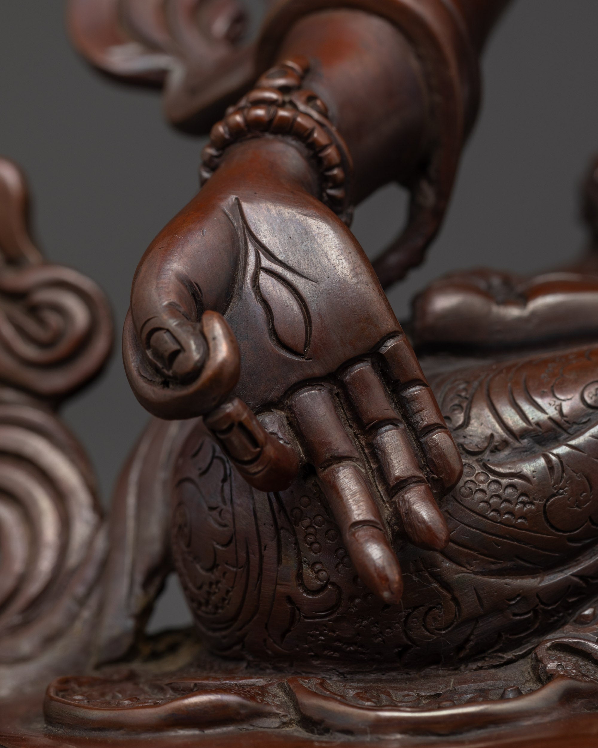 Oxidized Copper White Tara Statue | Traditional Himalayan Artwork