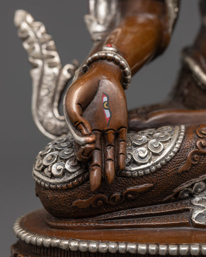 Authentic White Tara Statue | Handcrafted Spiritual Art from Patan