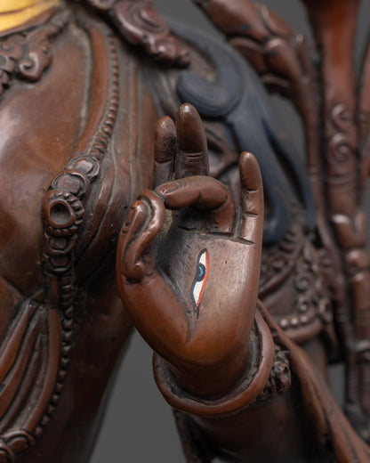Nepalese White Tara Statue | Handcrafted Vajrayana Bodhisattva