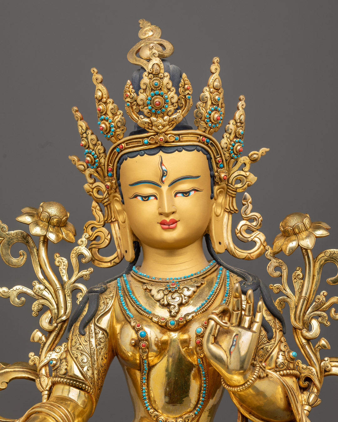 Divine White Tara Statue | Handcrafted Spiritual Home Decor