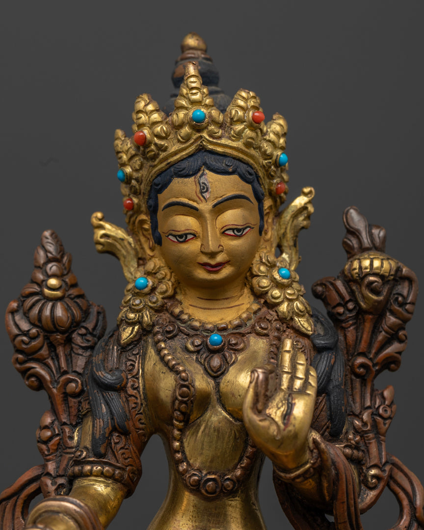 Divine White Tara Statue | Exquisite Handcrafted Buddhist Art