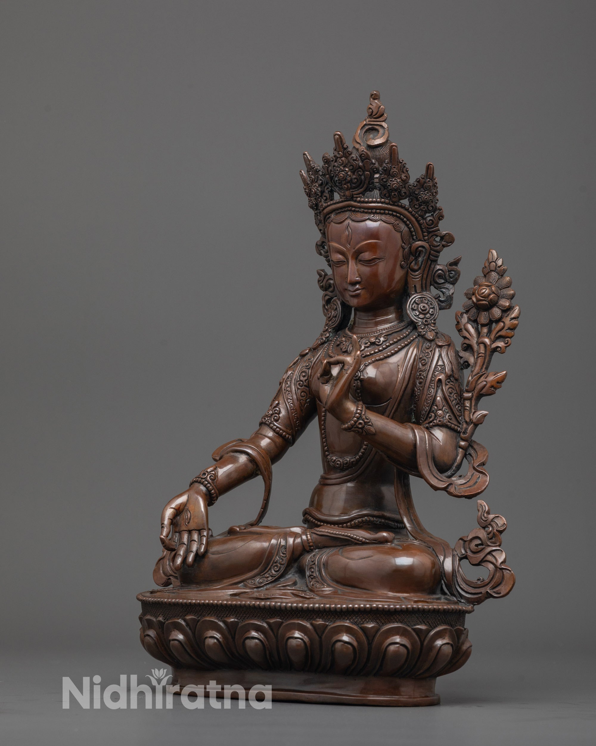 Seven-Eyed White Tara Statue | Protector of Health