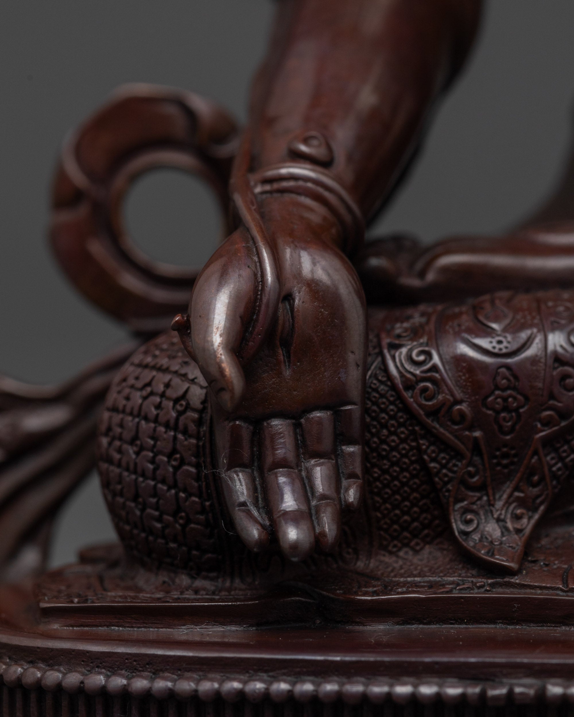 Precision-Crafted White Tara Statue | Oxidized Copper Elegance