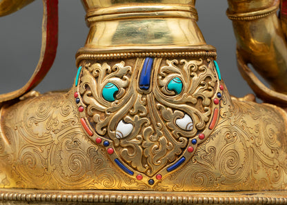 White Tara Buddhist Statue – Traditional Himalayan Spiritual Decor