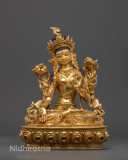 White Tara Statue | Bodhisattva of Longevity