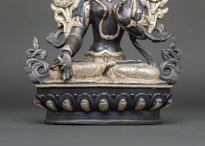 White Tara Statue | Traditional Nepalese Spiritual Artwork
