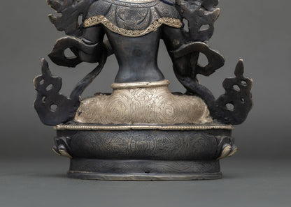 White Tara Statue | Traditional Nepalese Spiritual Artwork