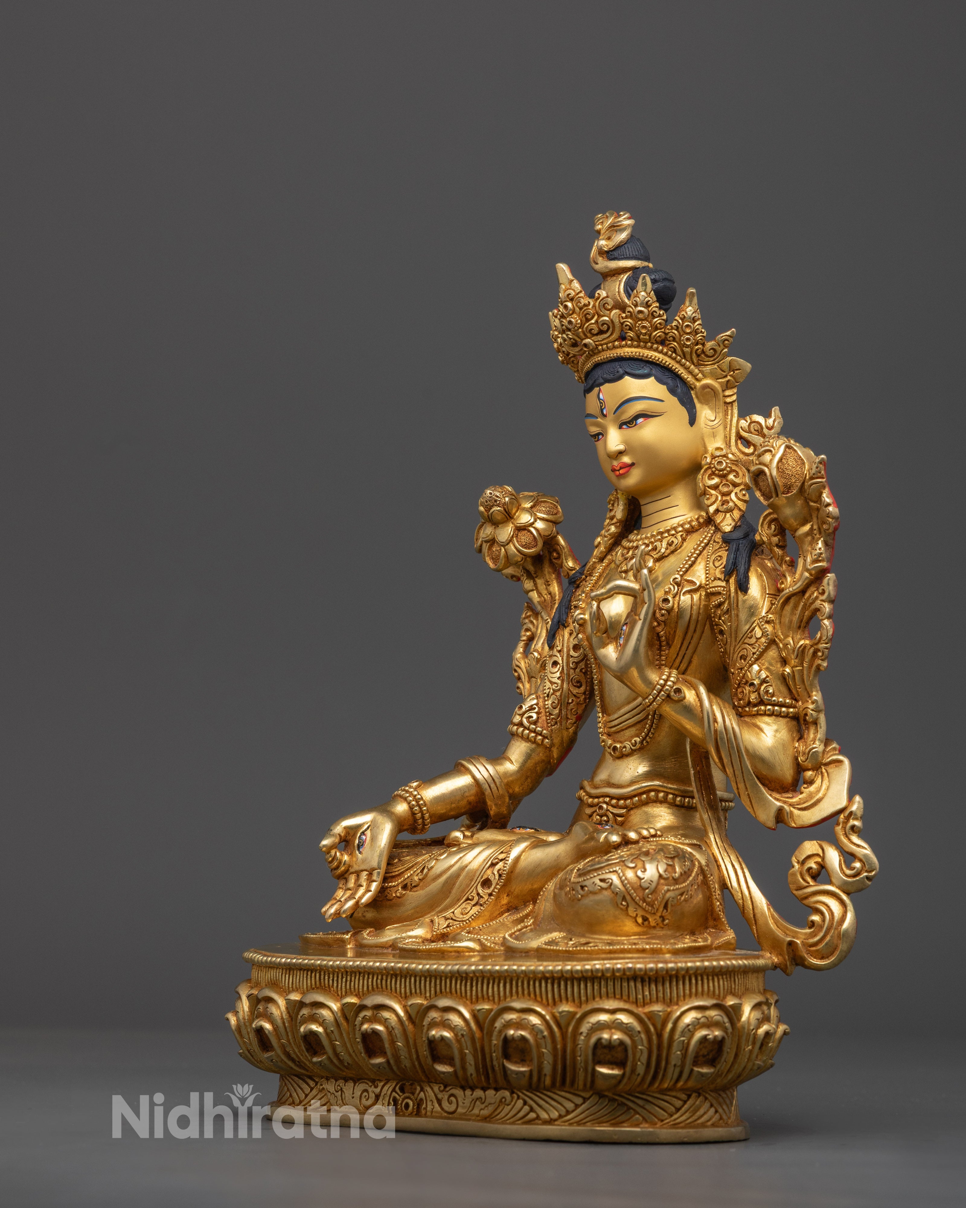 White Tara Statue | Bodhisattva of Longevity