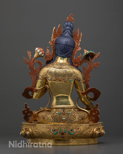 White Tara Statue | Hand-Carved Himalayan Buddhist