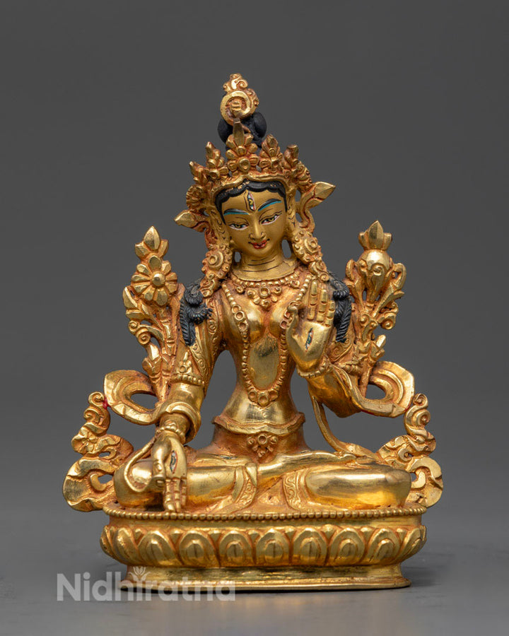 Handmade Buddhist White Tara Statue | Himalayan Art