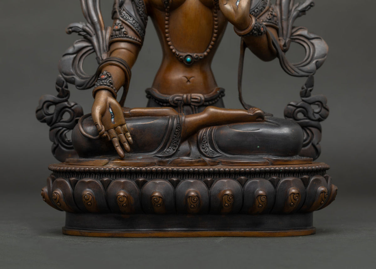 White Tara Statue | Nepalese Buddhist Compassion Deity