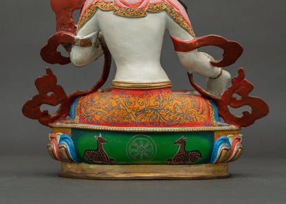 White Tara Statue | Handcrafted Buddhist Goddess of Compassion