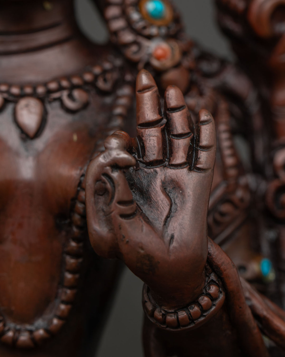 Oxidized White Tara Statue | Mother of Compassion and Long Life
